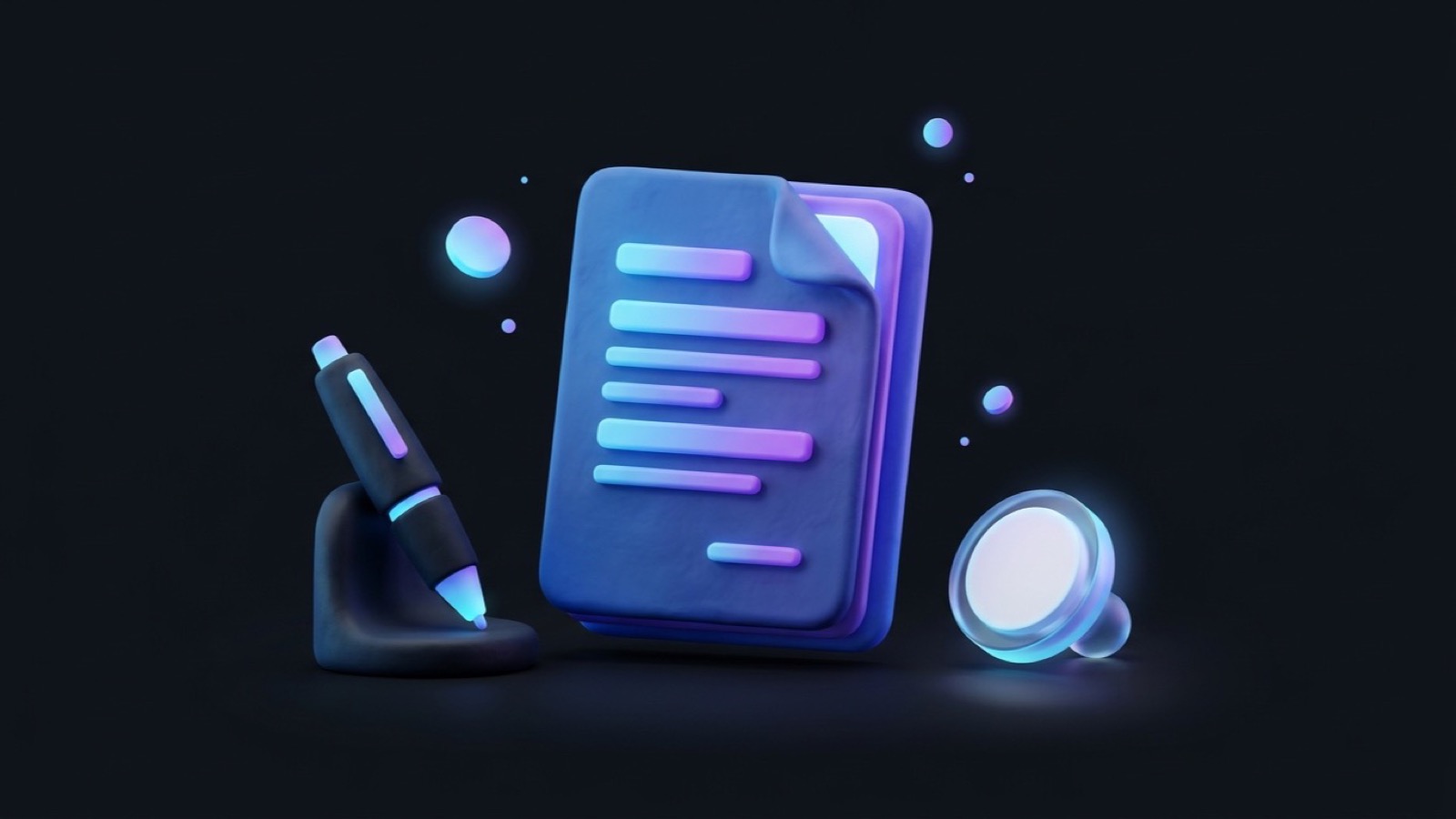Document writer illustration